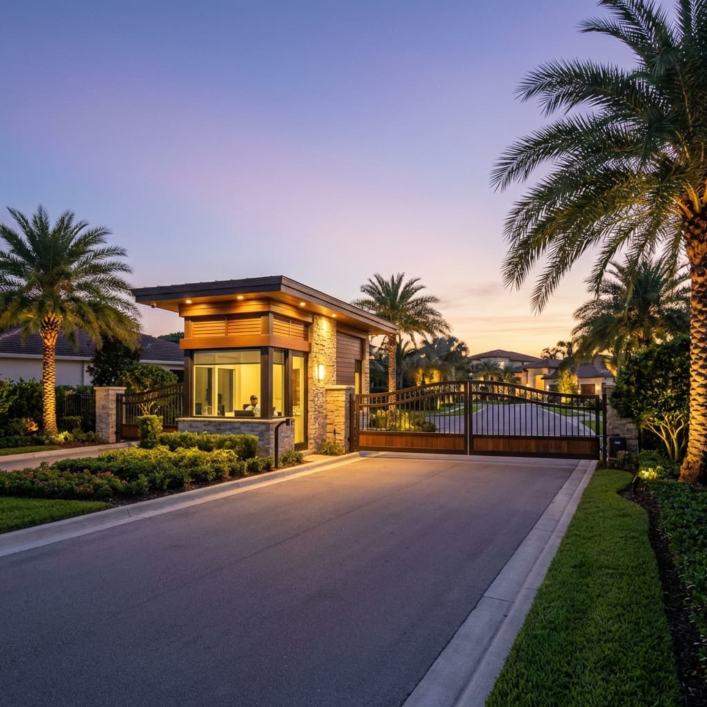 Gated Community Entrance